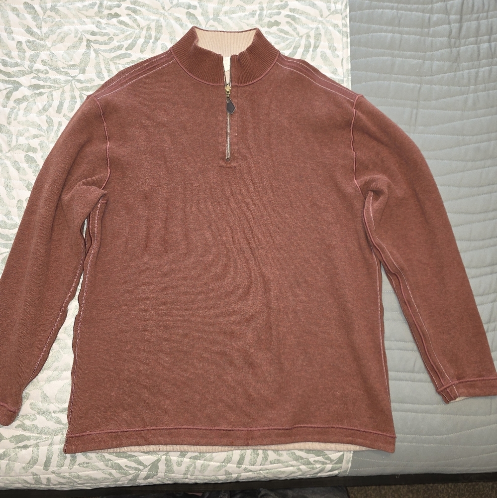 Men's Johnston & Murphy Reversible 1/4 Zip Sweater